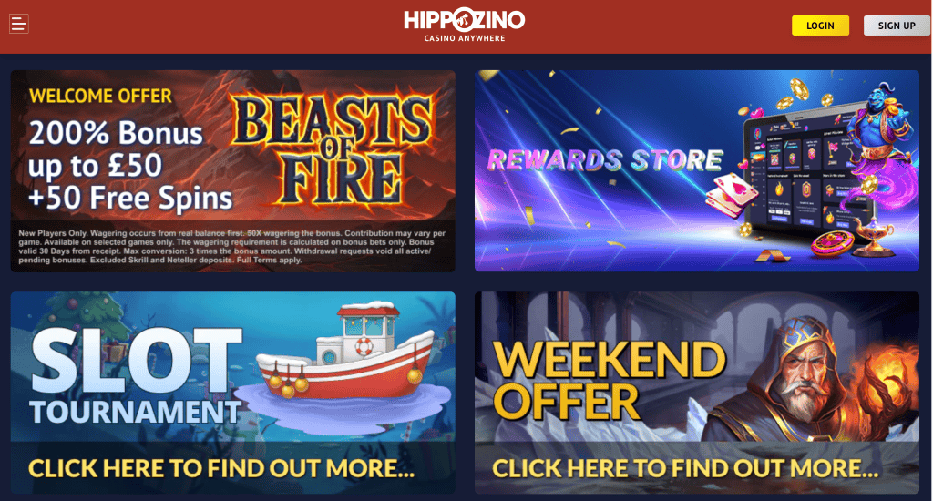 Hippozino Casino review